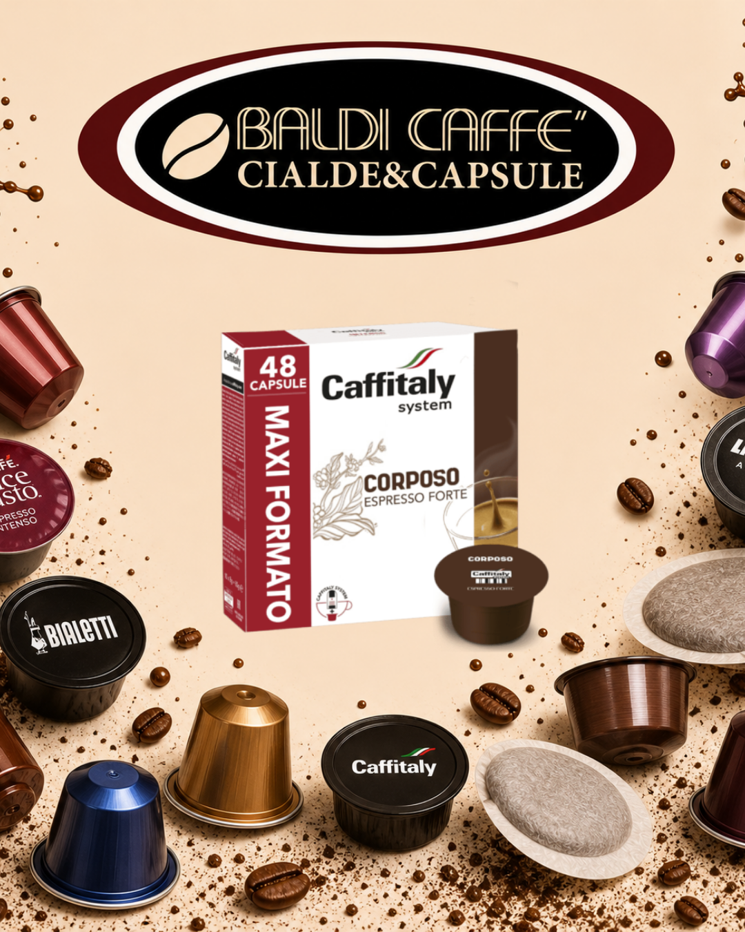 Corposo- 48 capsule Caffitaly