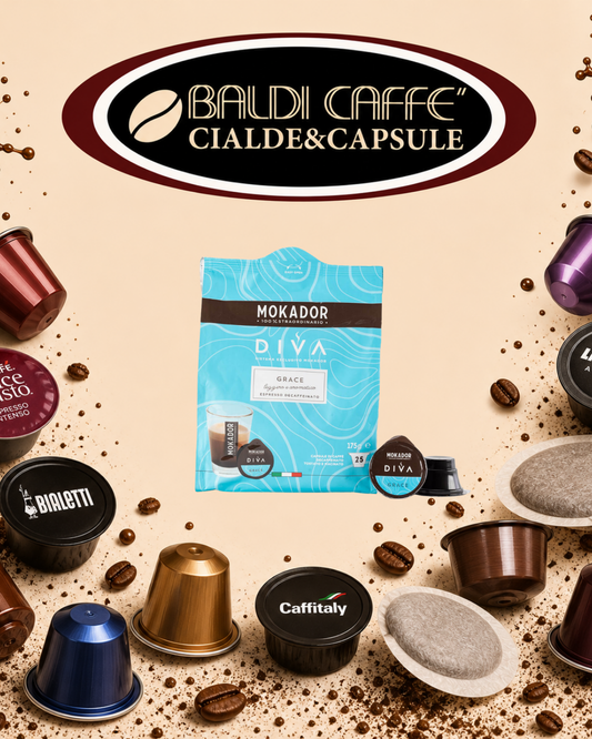 25 CAPSULE MOKADOR DIVA DECAFFEINATO