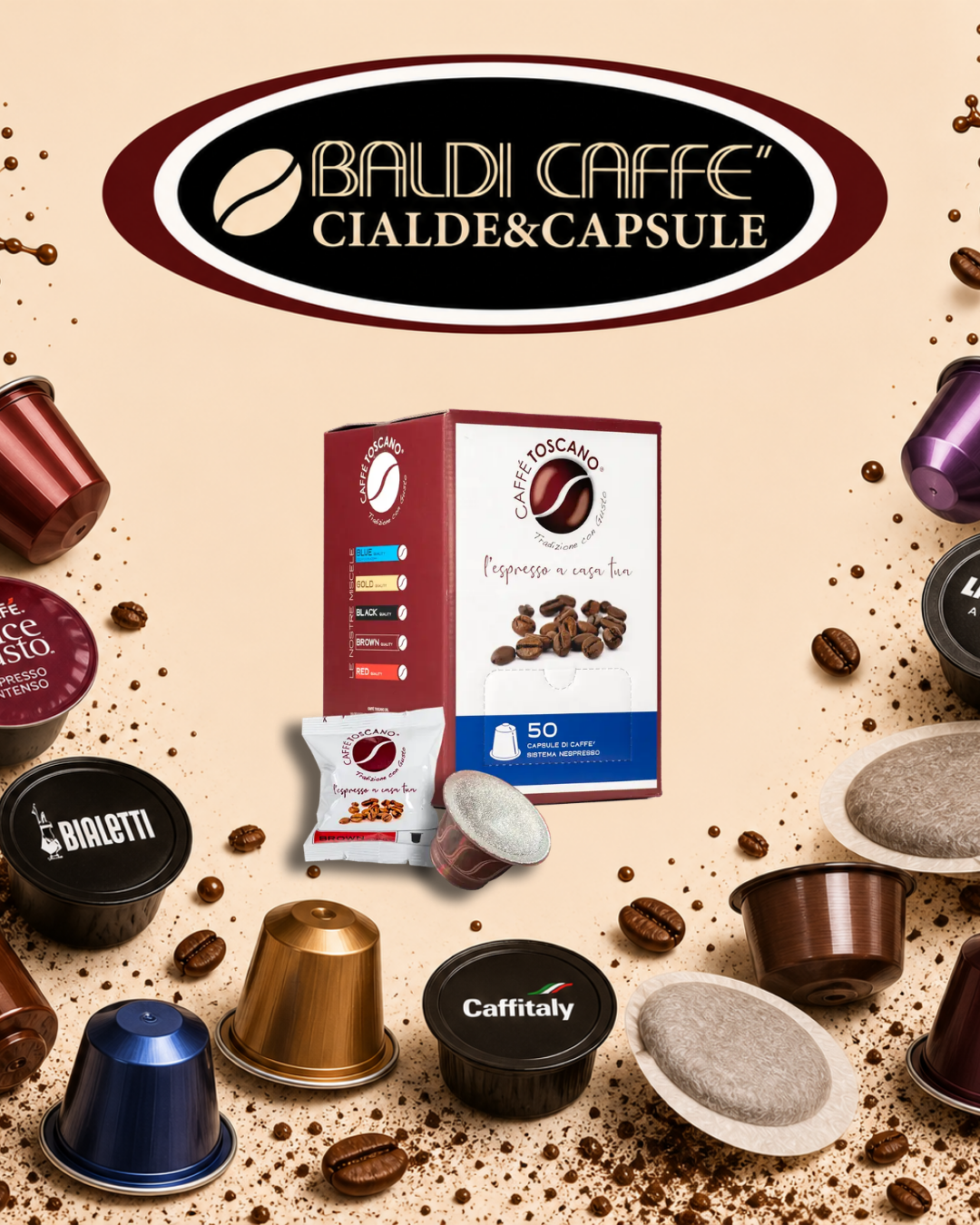 50 CAPSULE COMPATIBILE NESPRESSO